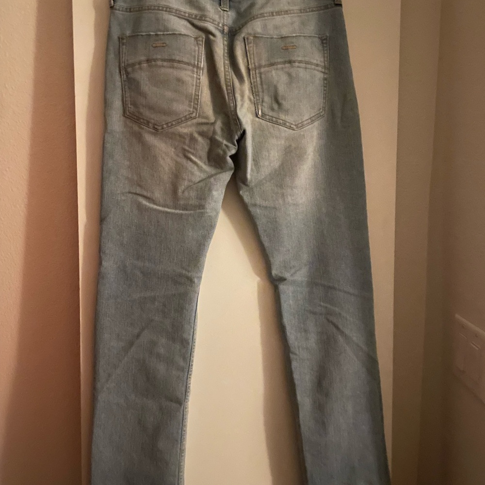 RSQ Cotton Classic Denim Slim Straight Jeans Light Wash Soft 30x32 - Picture 2 of 7